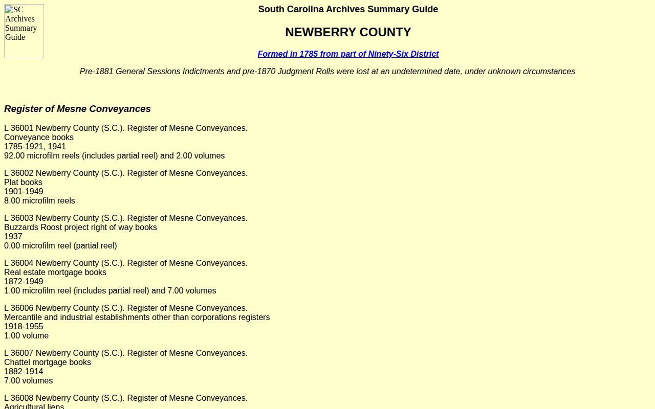 Newberry County historic jail book research source
