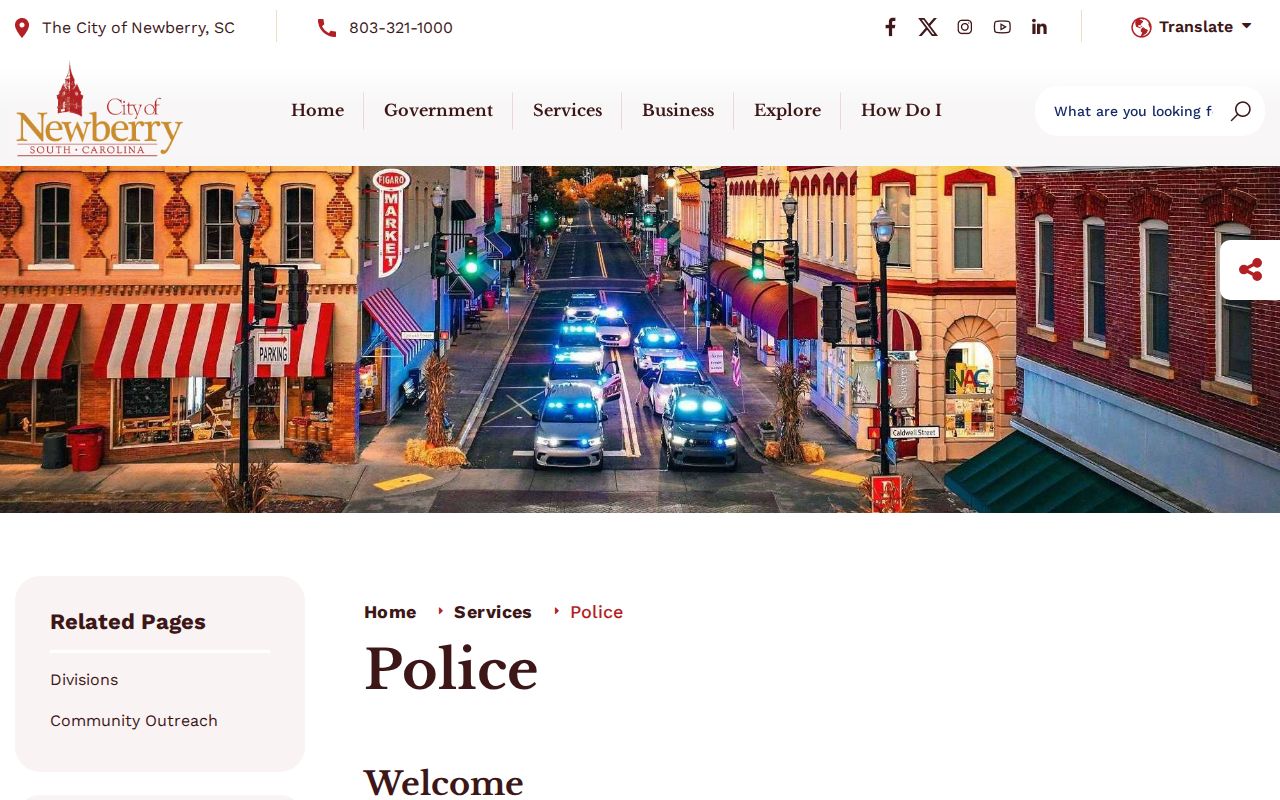 Newberry Police Department official arrest-record source for Newberry County